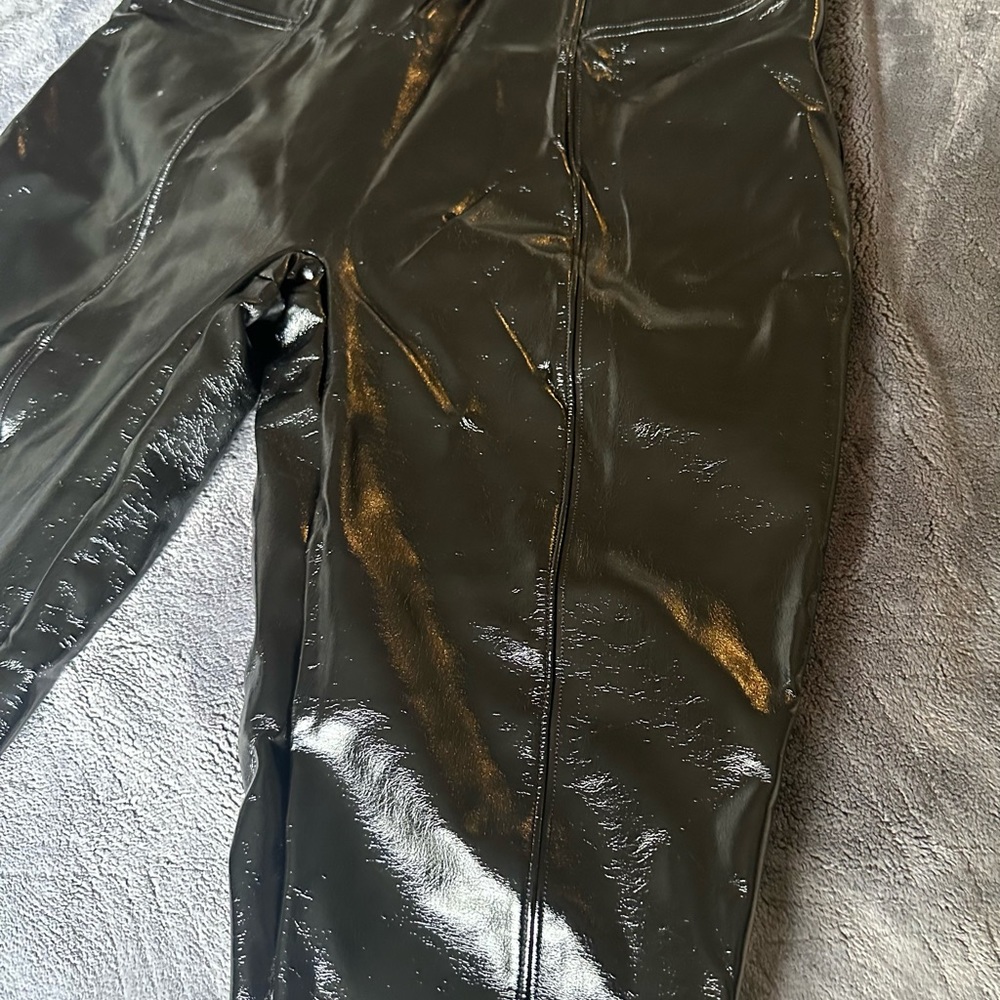 SPANX faux patent leather leggings